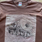 Supreme Braces Brown Tee