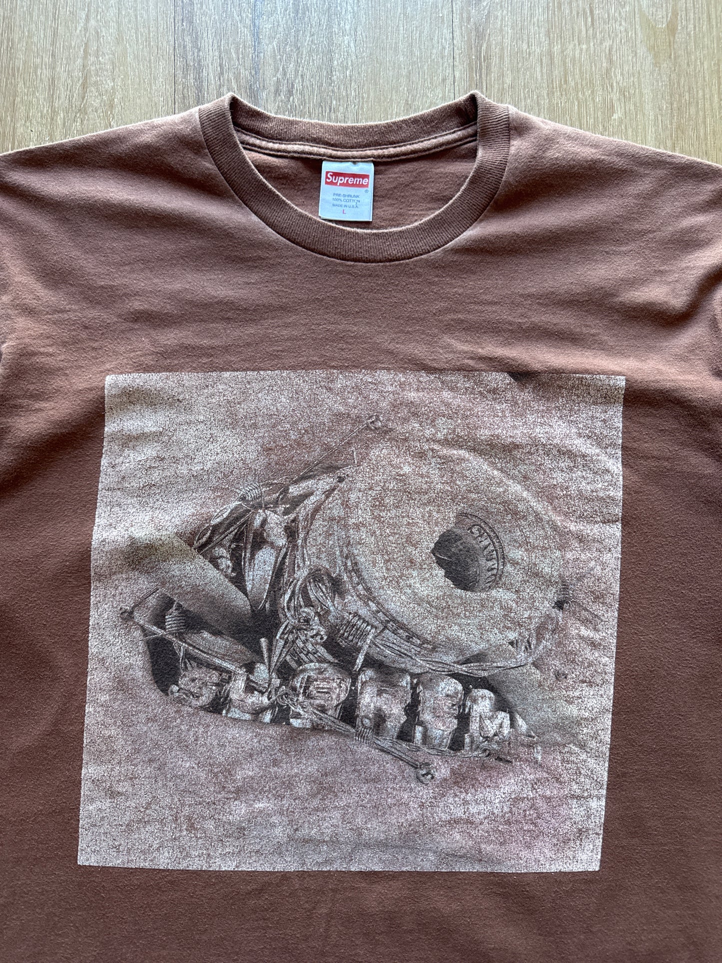 Supreme Braces Brown Tee