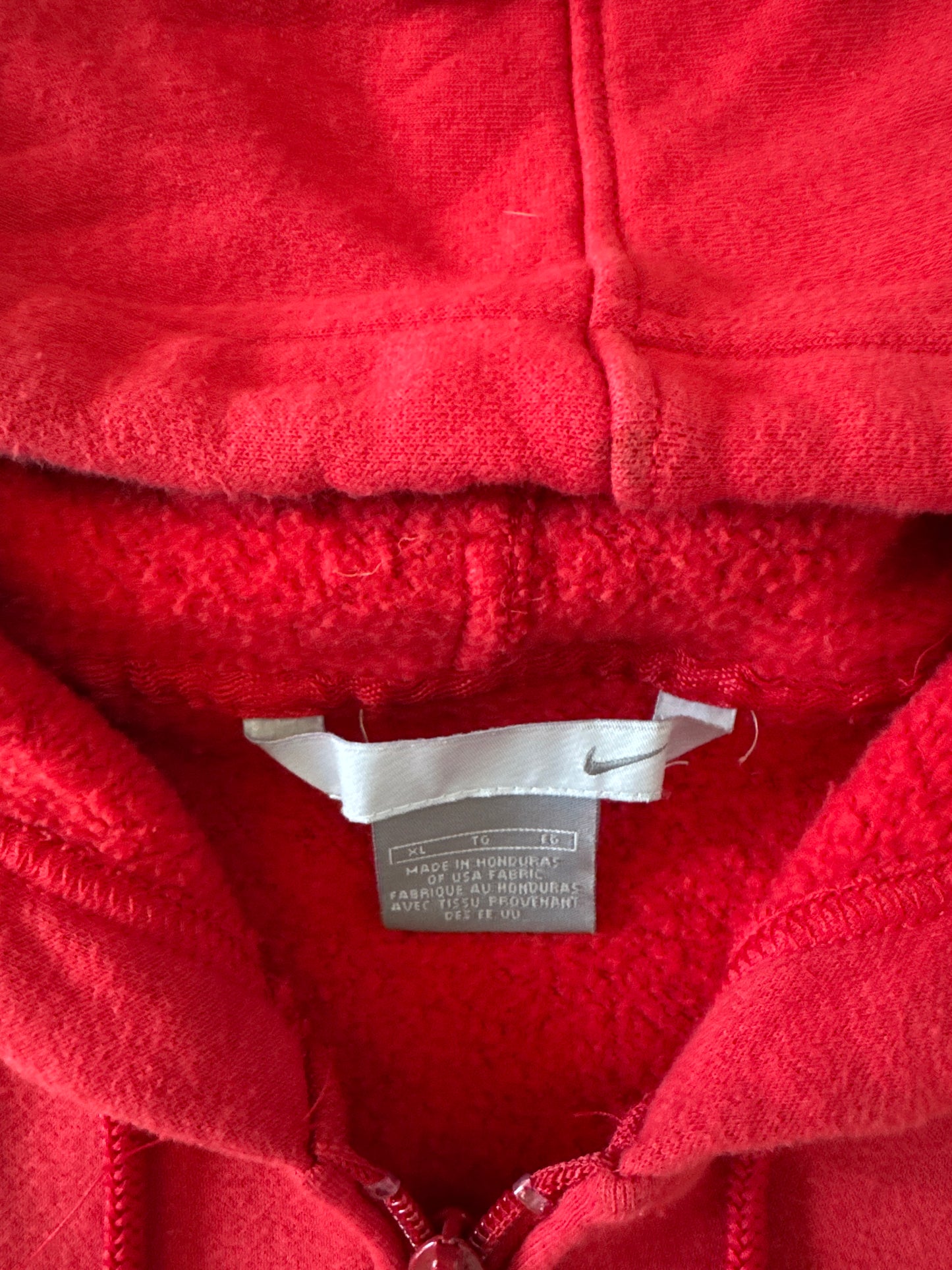 Vintage Y2K Nike Embroidered Logo Hooded Zip Up