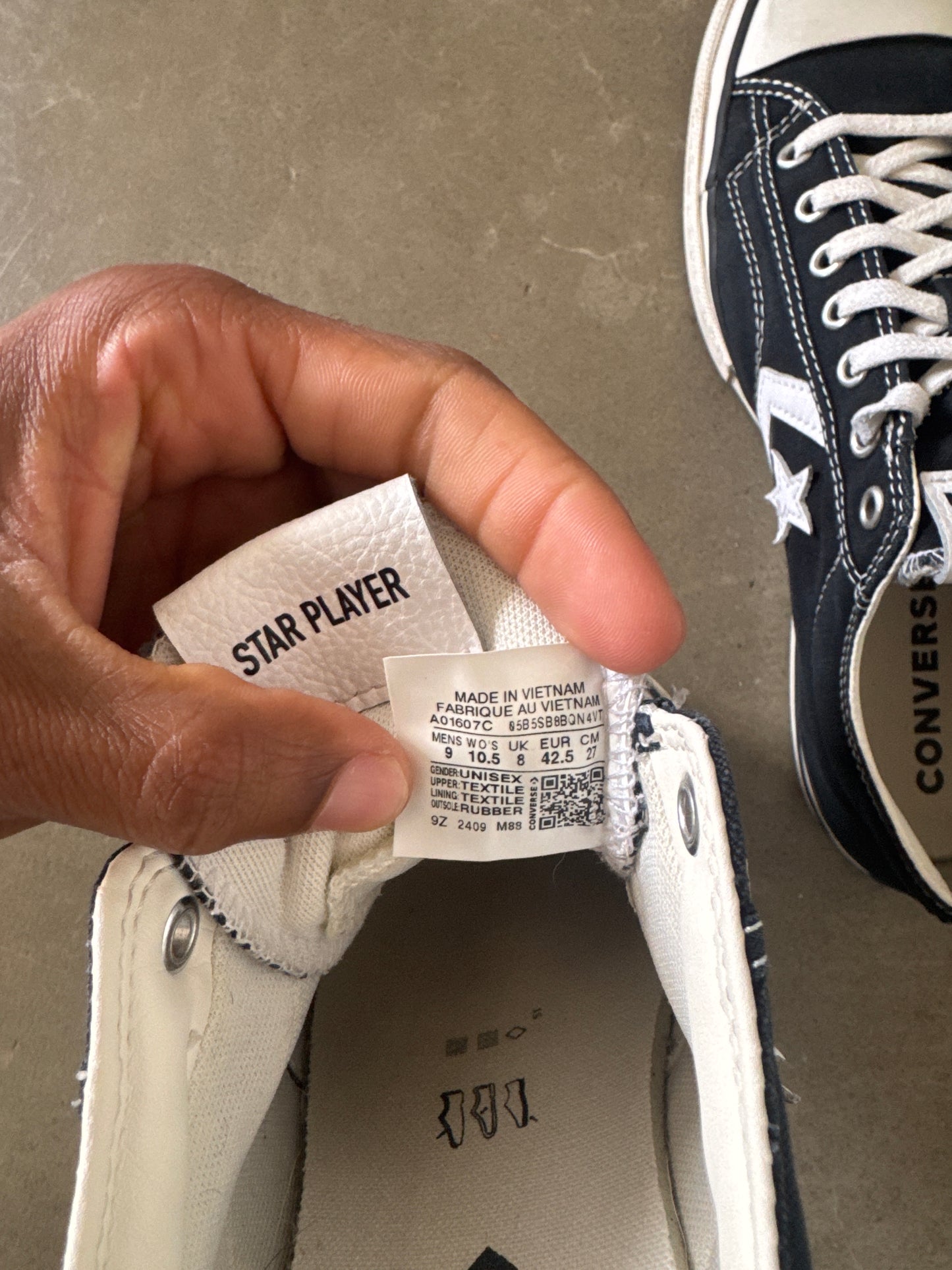 Converse Star Player 76 Low Black White