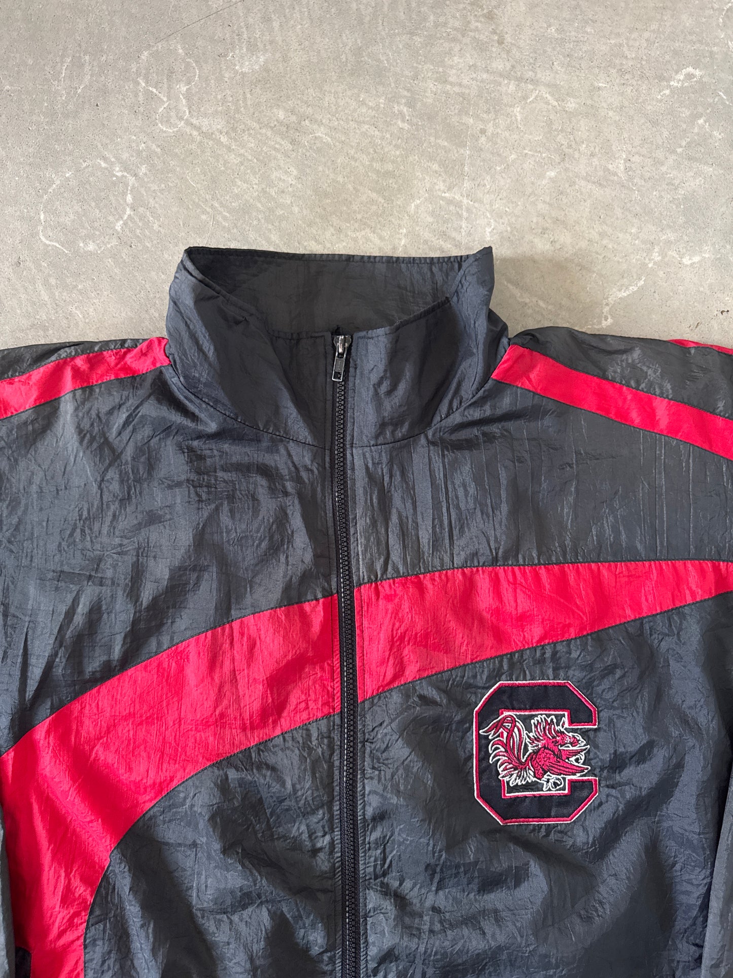 Vintage 90s Pro Players University Of South Carolina Gamecocks Windbreaker Jacket