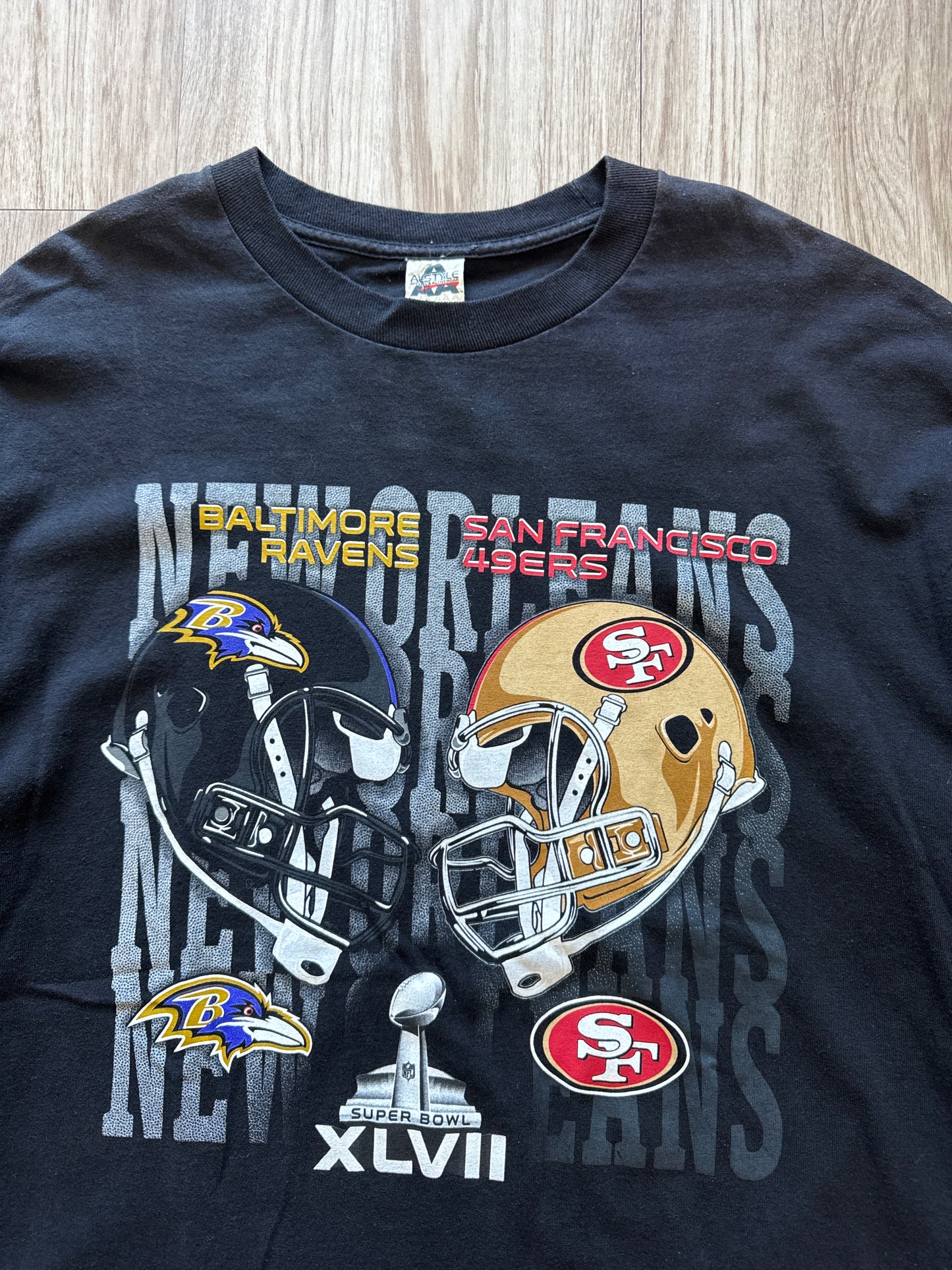 Super Bowl XLVII Baltimore Racens San Francisco 49ers Long Sleeve Tee