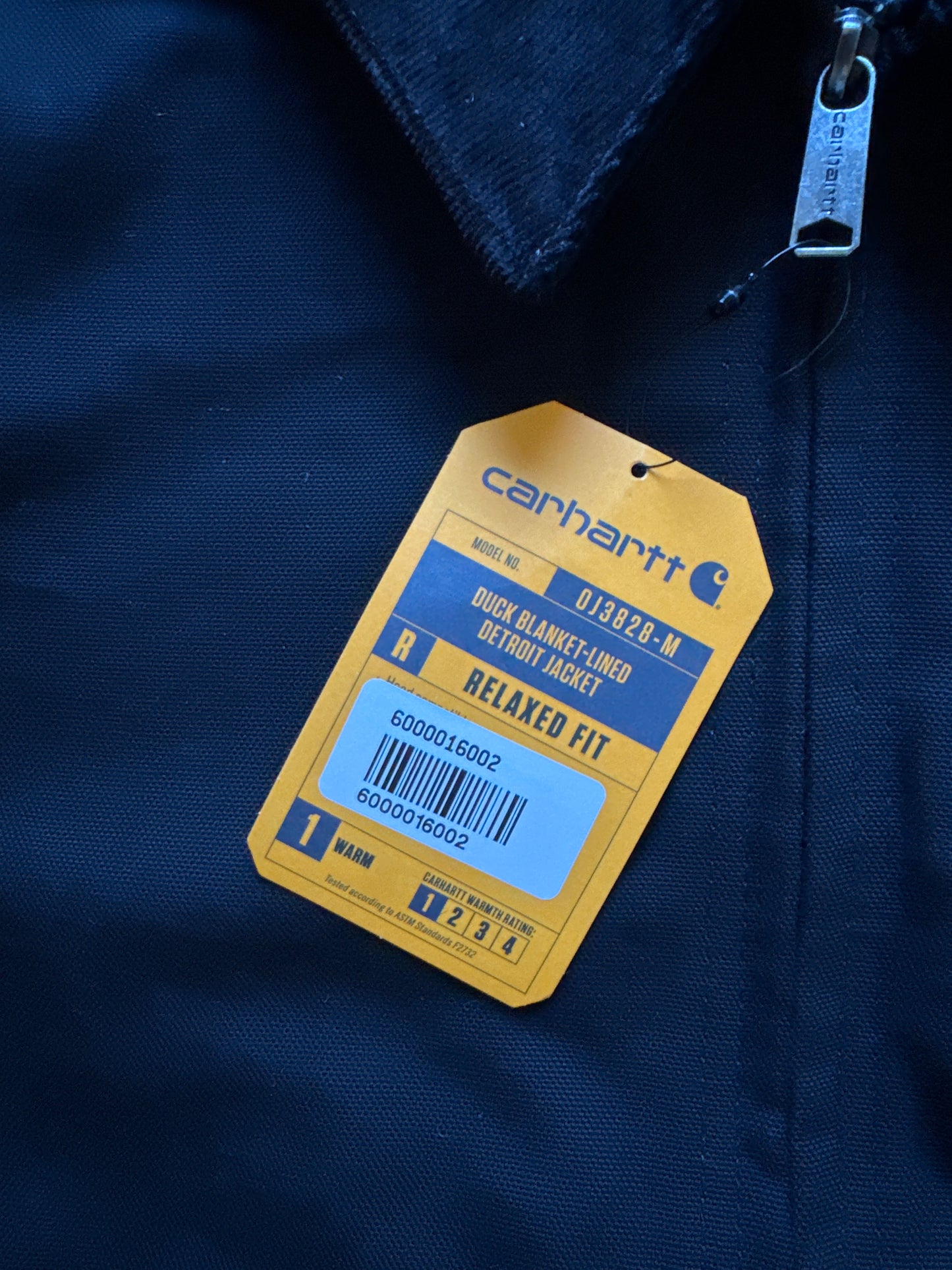 Carhartt Black Duck Blanket Lined Detroit Jacket