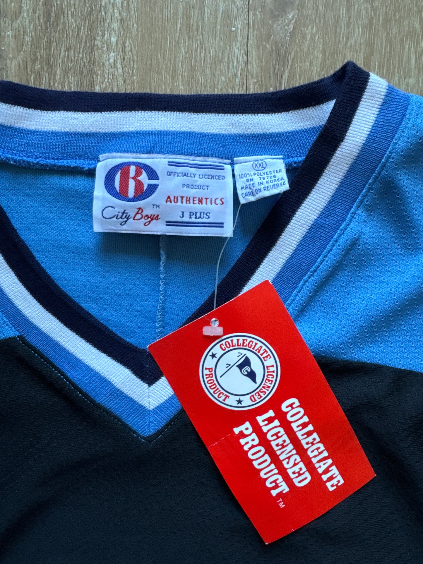 Vintage 90s City Boy Collegiate Sportswear University Of North Carolina At Chapel Hill Tar Heels Hockey Jersey