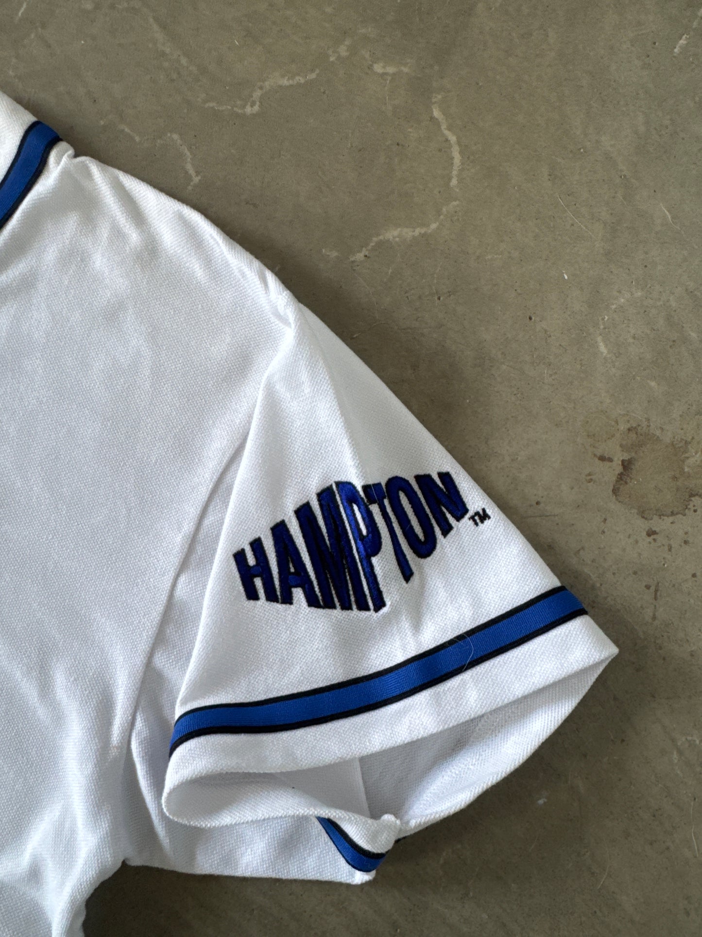 Vintage 90s Hampton University Pete The Pirate Embroidered Baseball Jersey