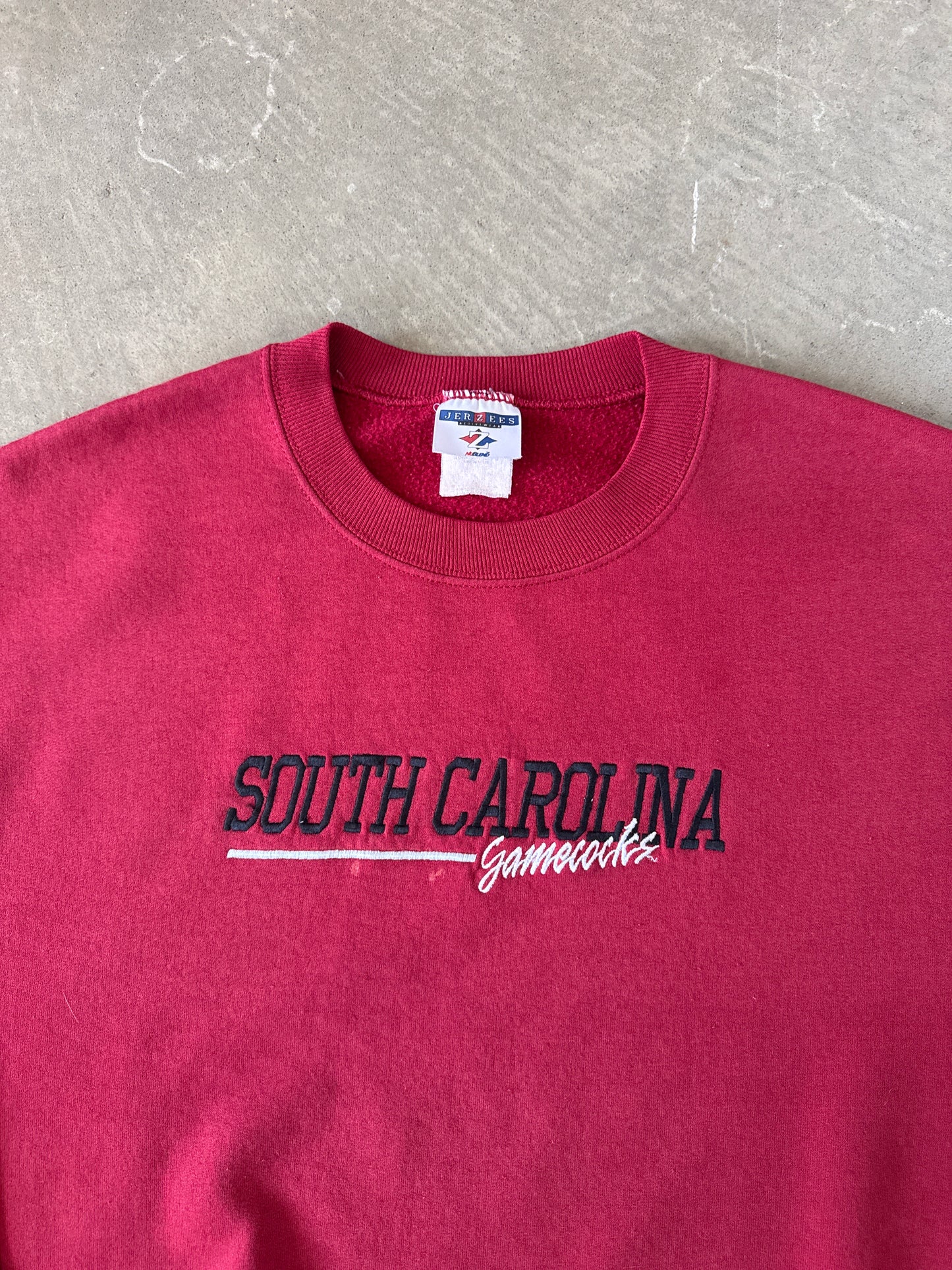 Vintage 90s University Of South Caroline Gamecocks Embroidered Sweatshirt