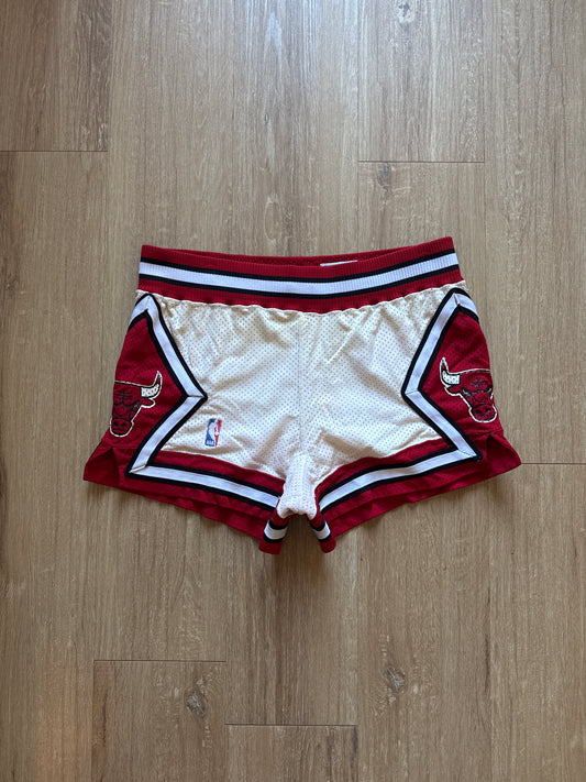 Vintage 1980s Sand Knit Chicago Bulls Game Worn Authentic NBA MacGregor Shorts