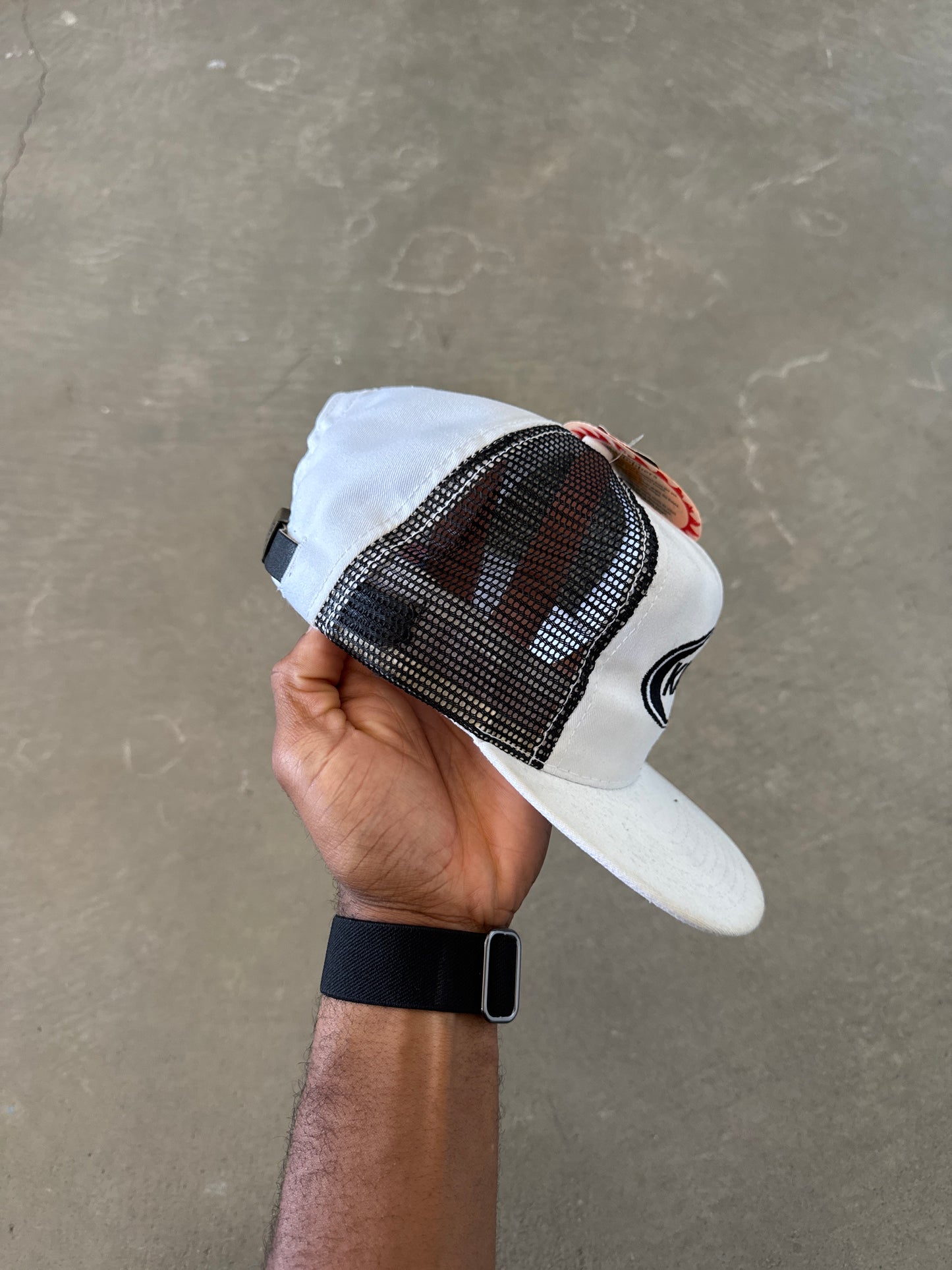 Vintage 90s Kangol Embroidered Logo Leather Strap Hat