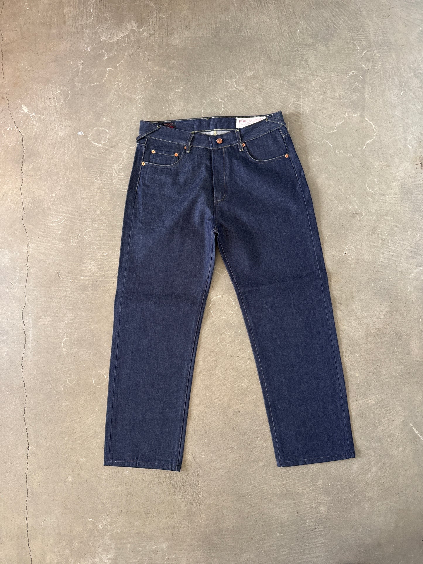 Evisu Embroidered Japanese Art Salvage Denim Jeans