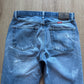 Vintage Wrangler Distressed Regular Fit Blue Denim Jeans