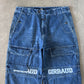 Vintage Y2K Marithe + Francois Girbaud Baggy Bondage Denim Jeans