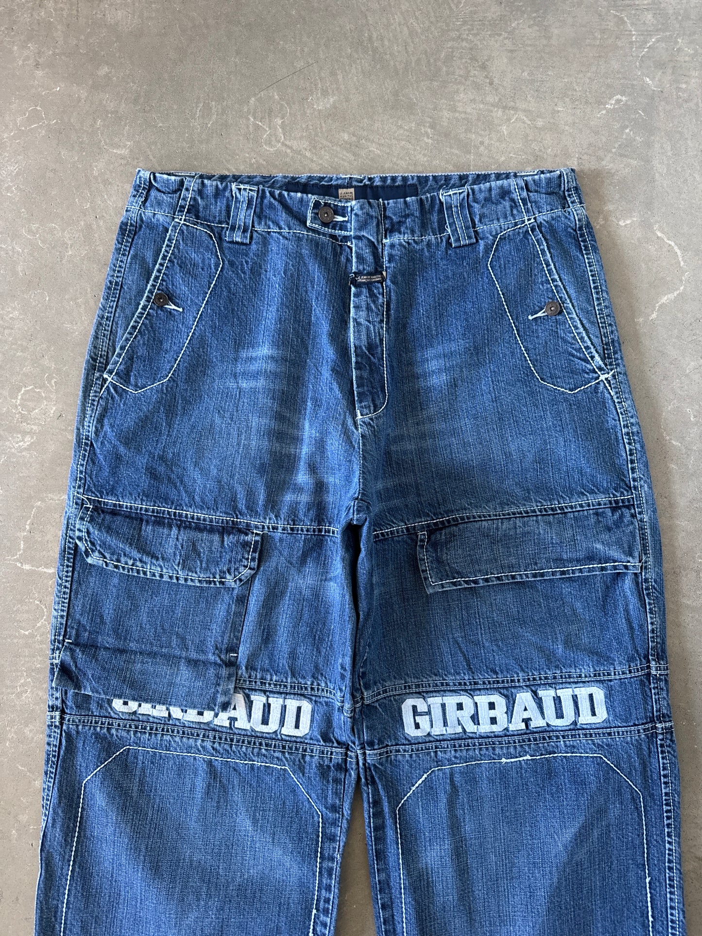Vintage Y2K Marithe + Francois Girbaud Baggy Bondage Denim Jeans