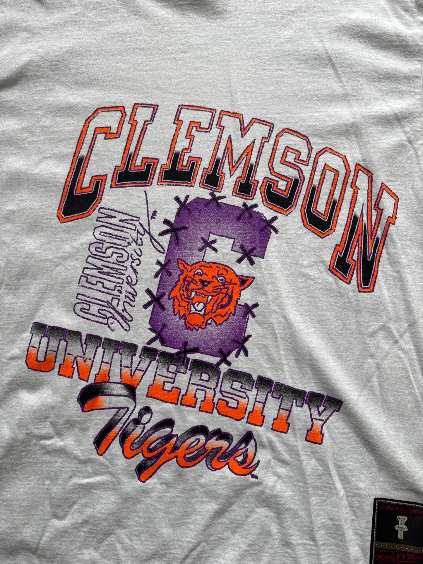 Travis Scott x Mitchell & Ness Clemson Tigers Hand Drawn Tee