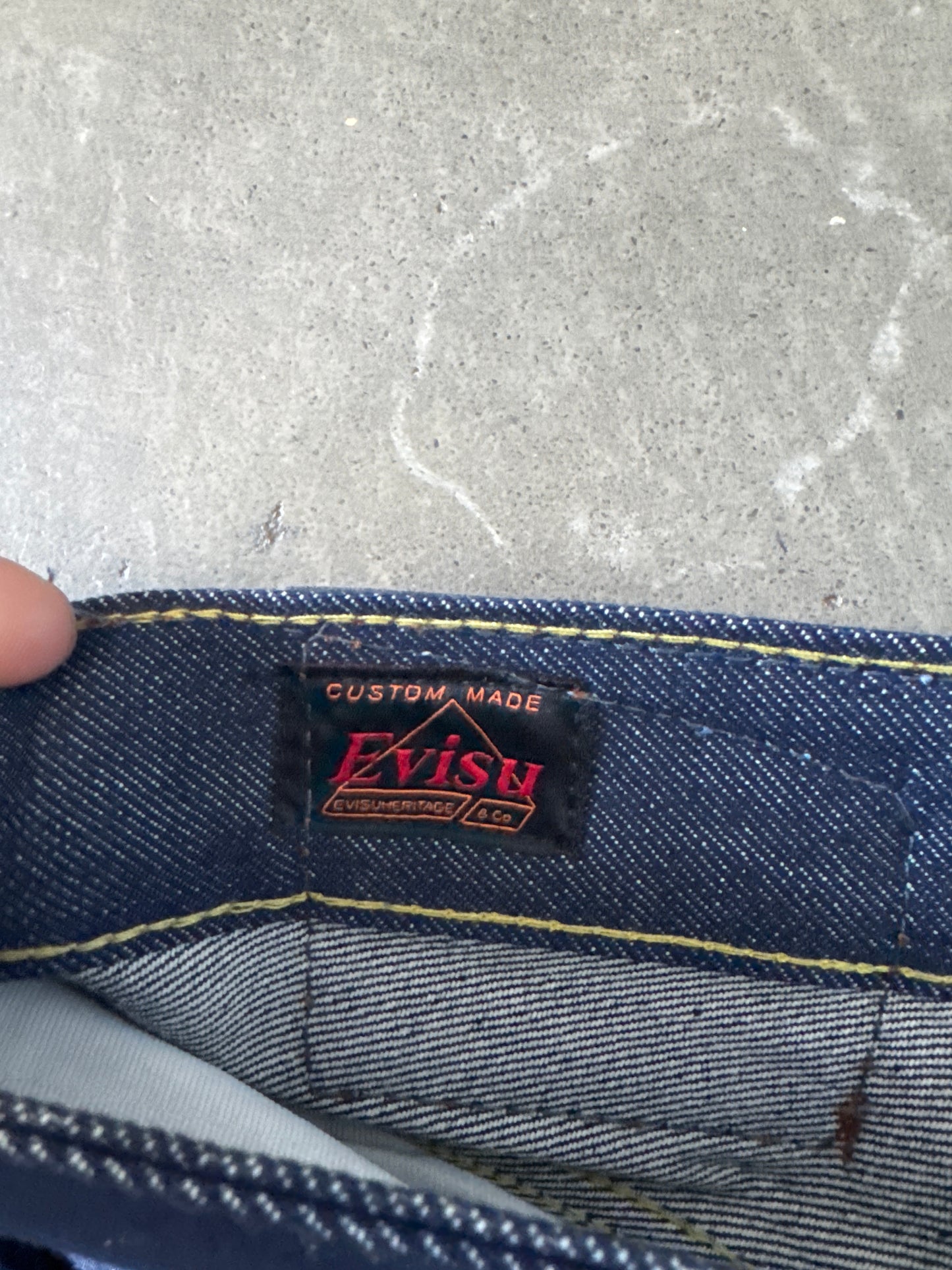 Evisu Japanese Blue Wave Art Selvedge Denim Jeans
