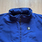 Carhartt Hooded Logo Blue Raincoat Jacket