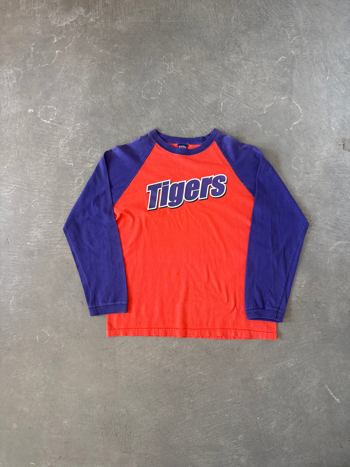 Vintage Clemson University Tigers Raglan Long Sleeve Tee