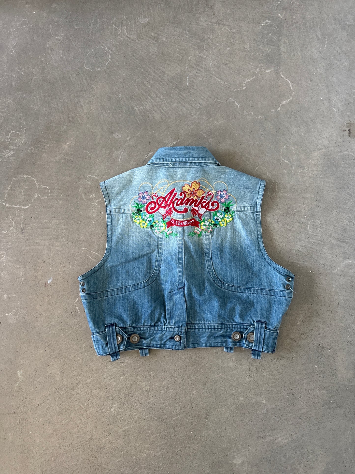 Y2K Akdmks Women’s Embroidered On The Money Vest
