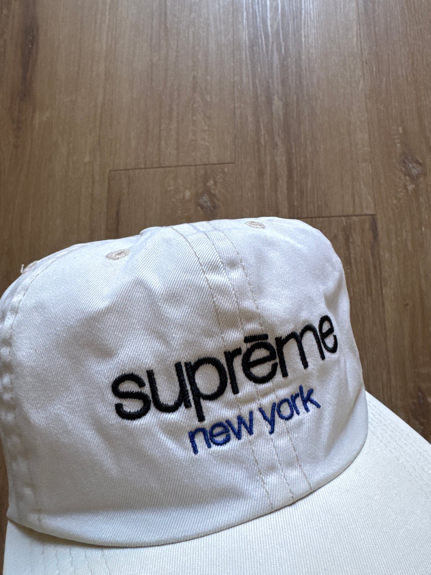 Supreme Classic Logo 6-Panel White Hat