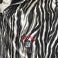 Vintage University Of Georgetown Hoyas Zebra Striped Hooded Zip Up