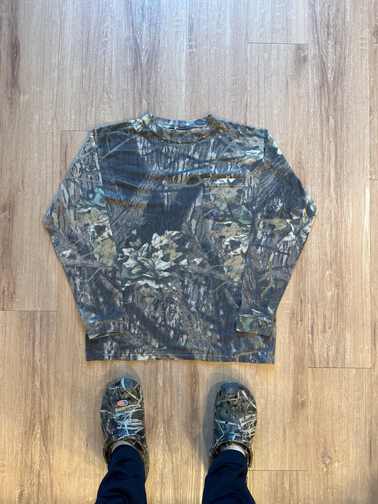 Vintage Mossy Oak Forest Camo Long Sleeve