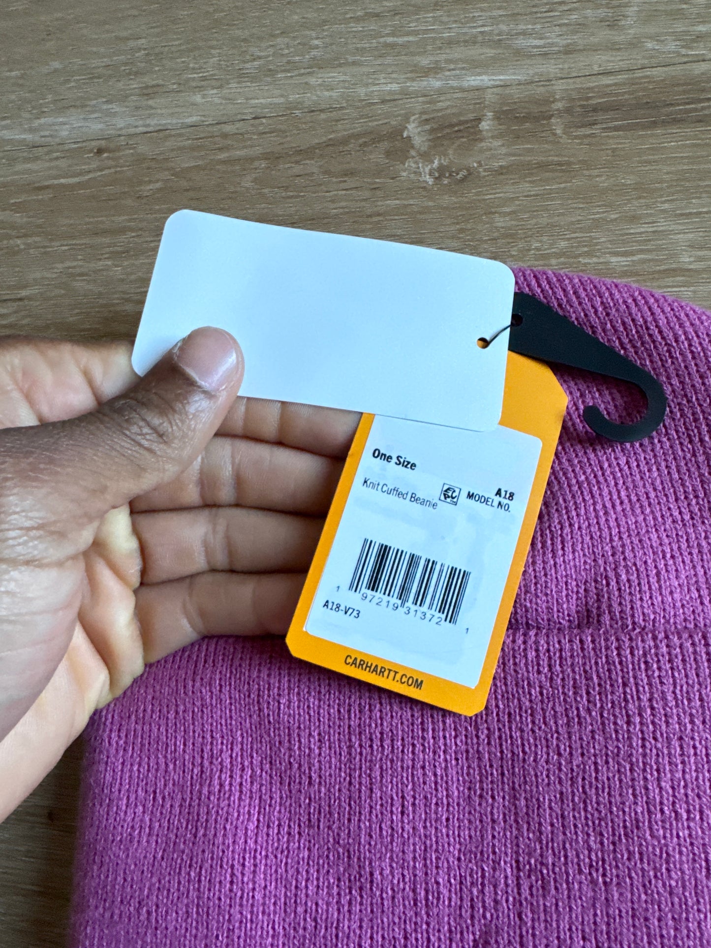 Carhartt Pink Knit Cuffed Beanie Hat