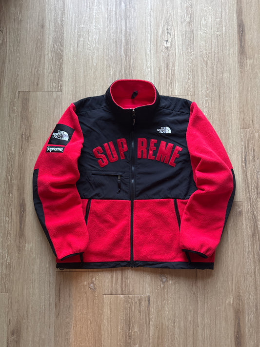 Supreme The North Face Arc Logo Denali Fleece Red SS19 Jacket