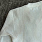Vintage 70s East-Tenn Varsity Award Cream Forest Green Chenille Z Patch Sweater