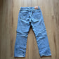 Levi’s 505 Regular Fit Distressed Light Washed Blue Denim Jeans