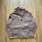 Urban Outfitters Taupe Cargo Utility Tech Pockets Full Zip Nylon Jacket