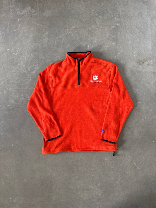Vintage Starter Clemson University Tigers Fleece Quarter Zip Pullover