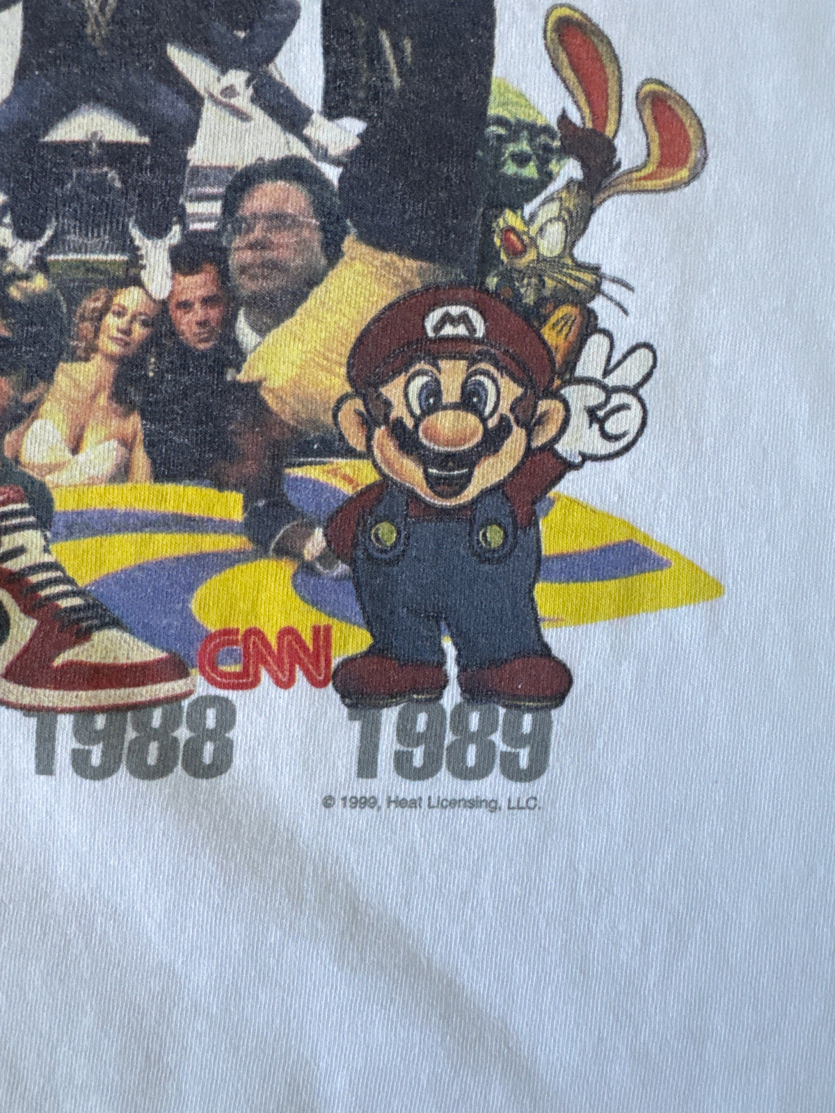 Vintage 1999 Nostalgia Collage 1980 - 1989 Decade Tee