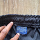 Retro Stitch Black Nylon Cargo Shorts