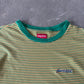 Supreme Multi Stripe Yellow Green Tee