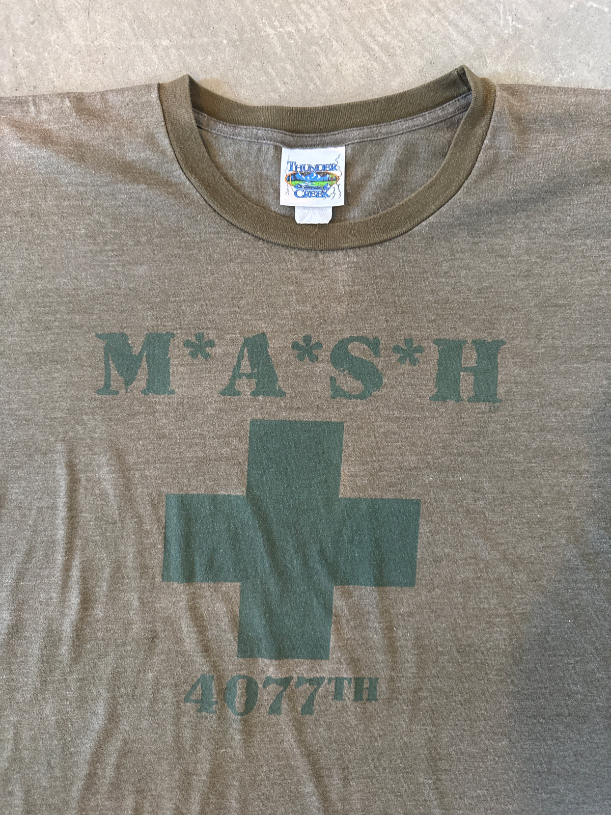 Vintage 90s M*A*S*H 4077th Promo Boxy Ringer Tee