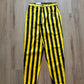 Vintage 90s Zip Code Jeanswear Funky Will Smith Fresh Prince Of Bel-Air Stripe Yellow Black Pants