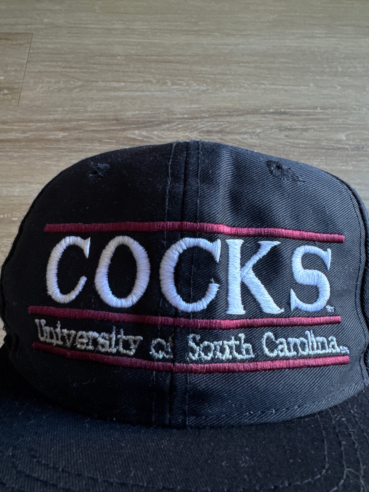 Vintage The Game University Of South Carolina Gamecocks Cocks Split Bar Vintage Snapback Cap Hat