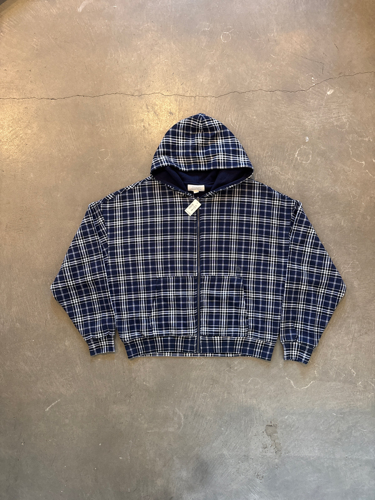 Aeropostale Cloud Soft Plaid Reversible Boxy Full-Zip