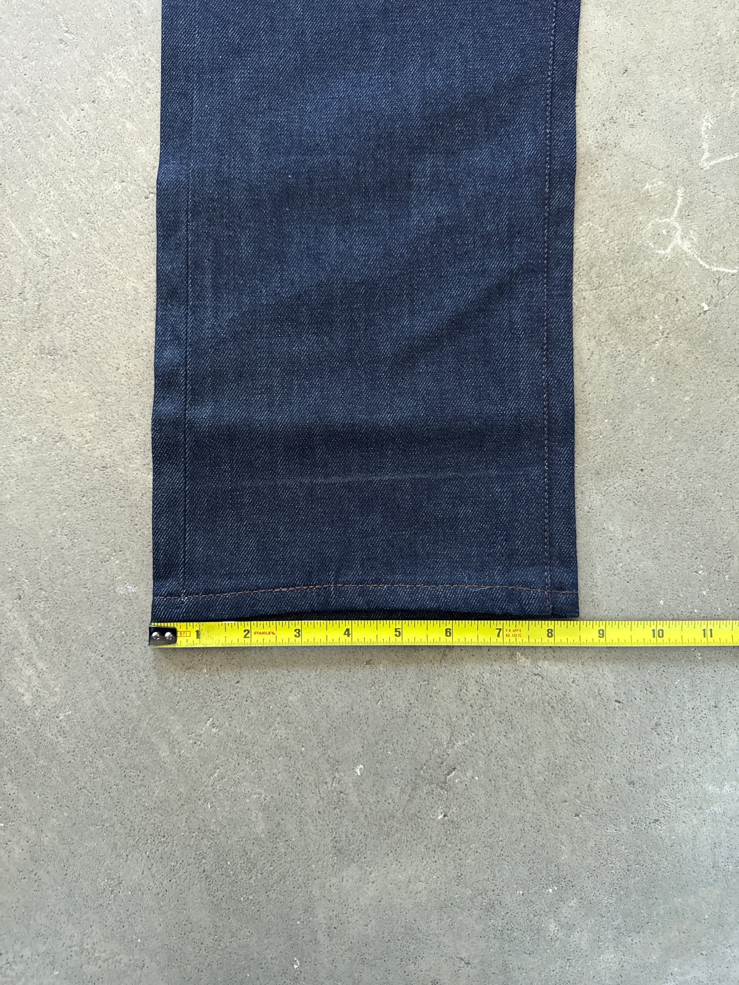 Evisu Embroidered Japanese Green Dog Art Salvage Denim Jeans