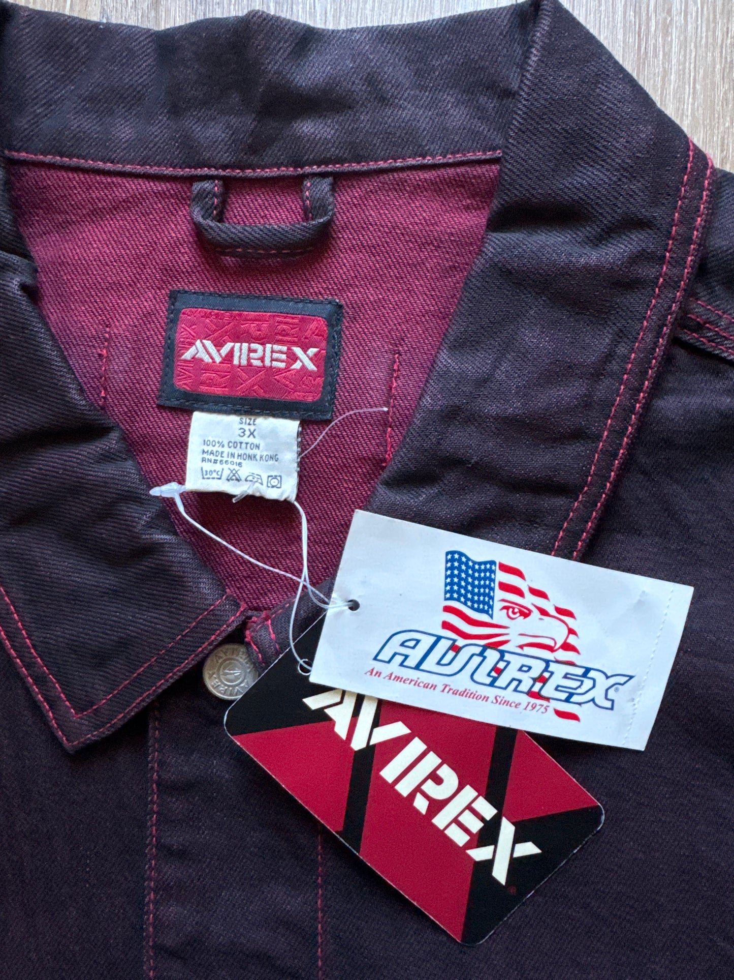 Vintage Avirex Scarlet Denim Jean Jacket
