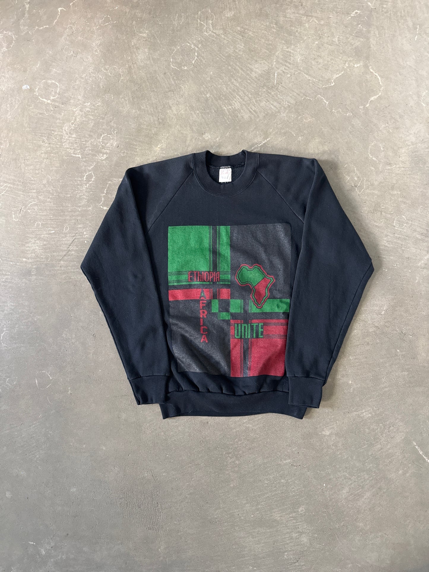 Vintage 90s Ethiopia Africa Unite Sweatshirt