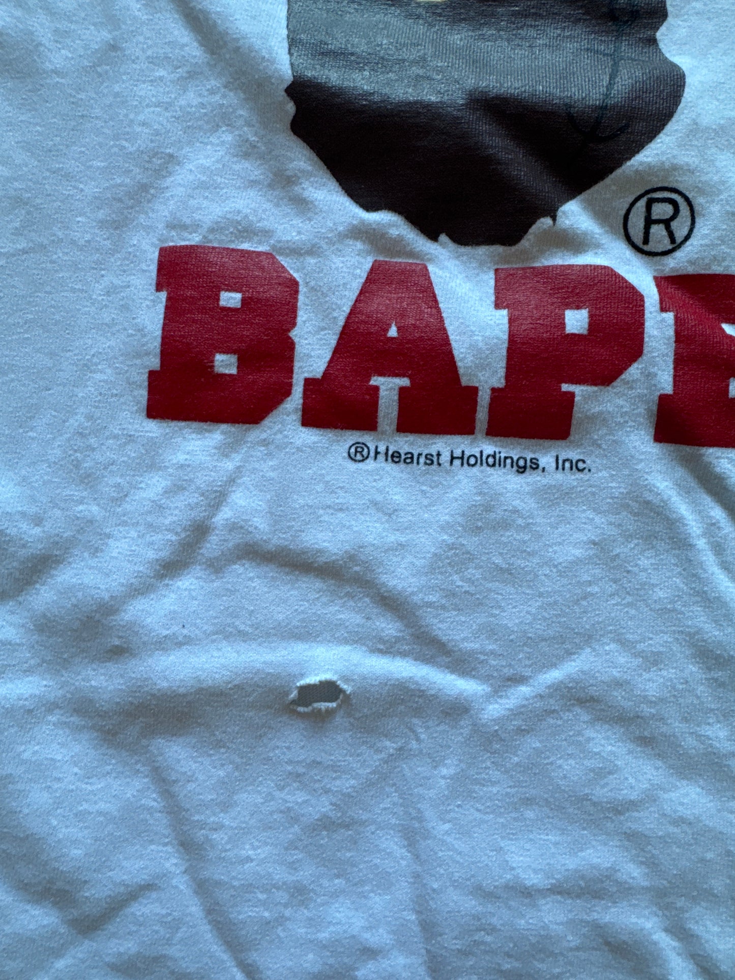 A Bathing Ape Bape Popeye Ape Head College Tee