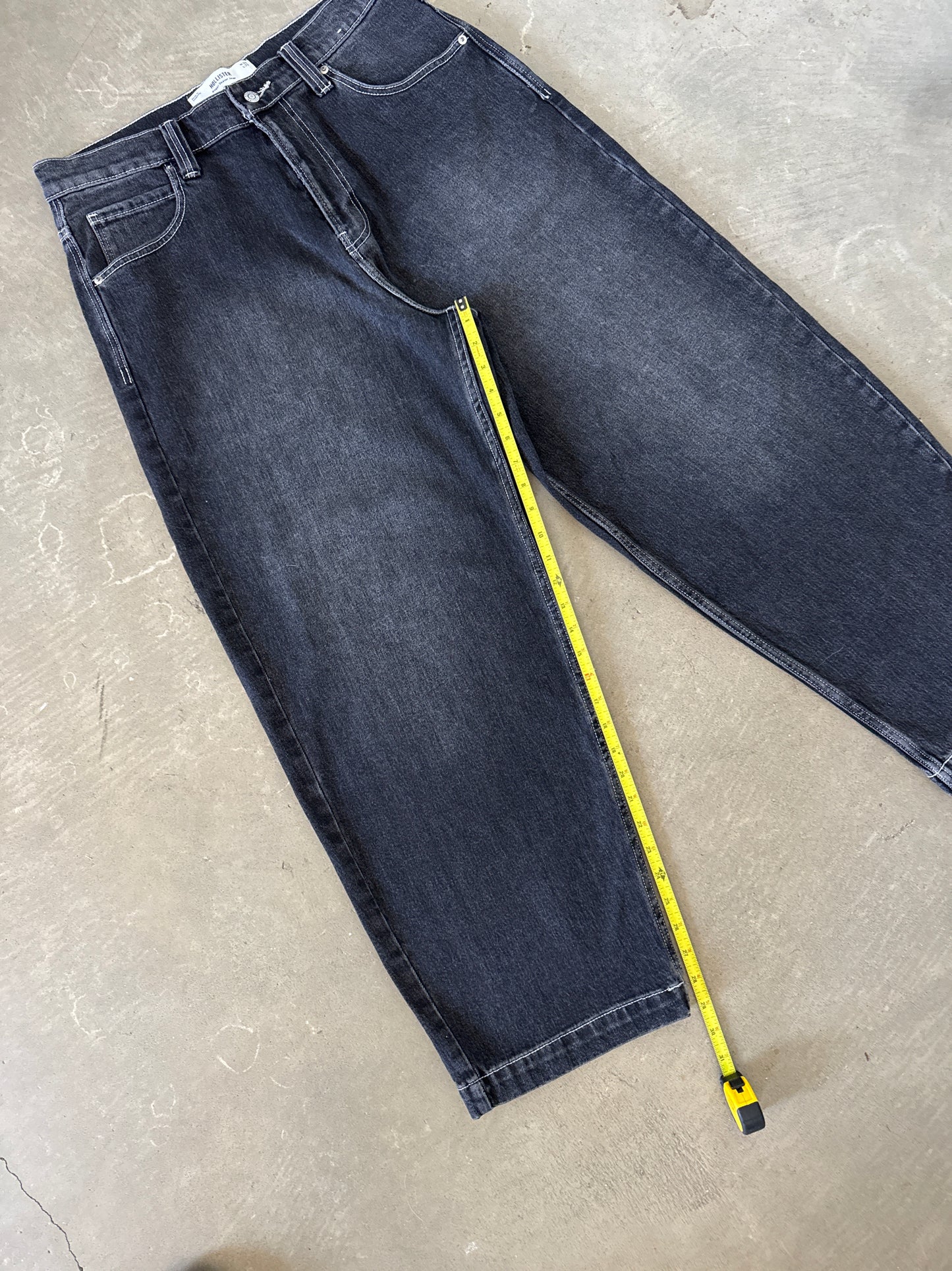Hollister Washed Black Skater Baggy Jeans