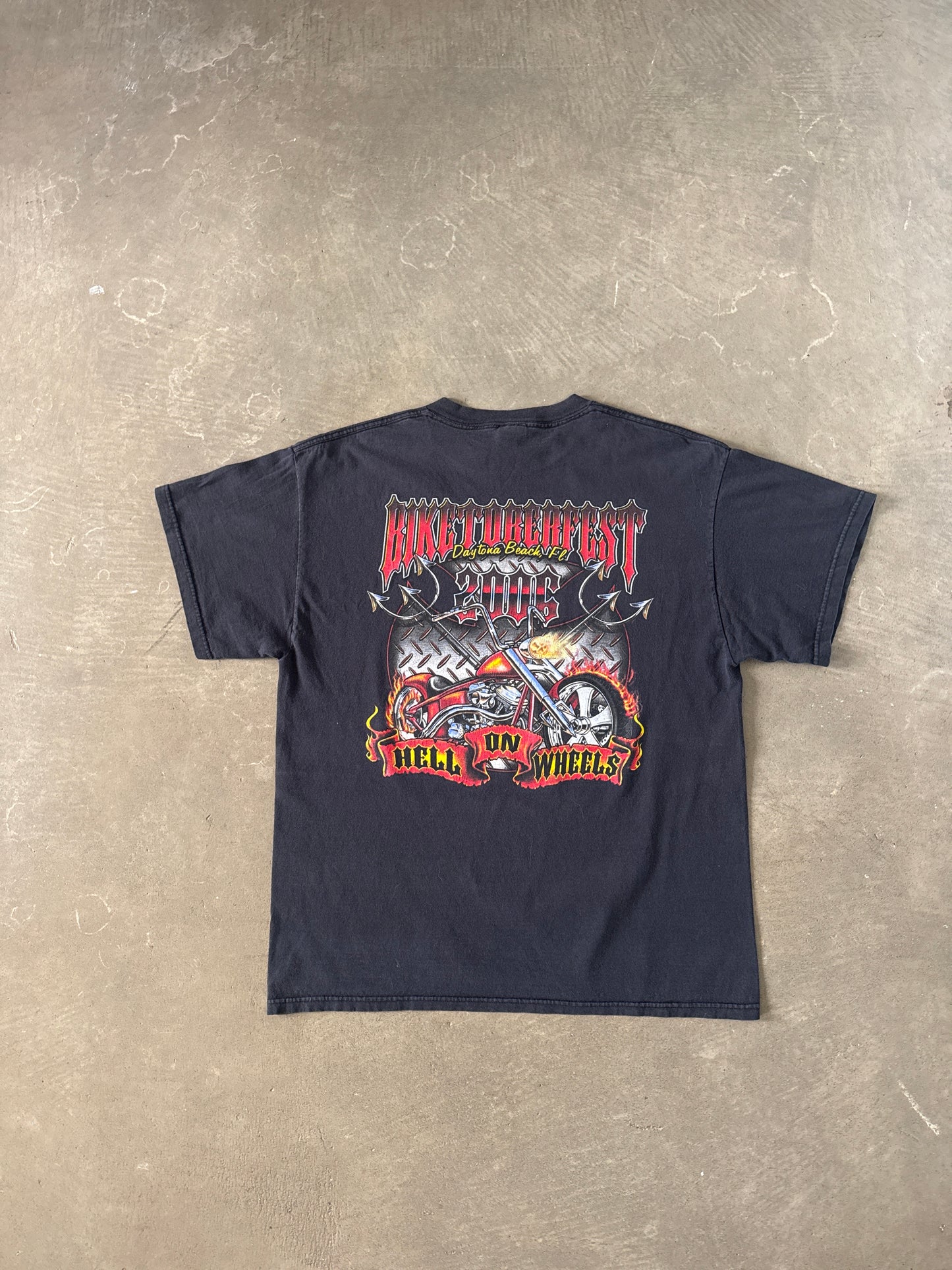 2006 Biketoberfest Daytona Beach Florida Hell On Wheels Tee