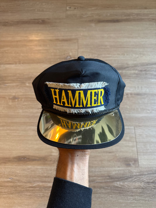 Vintage MC Hammer Metal Plate Snap Back Hat