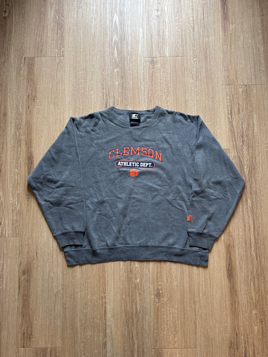 Vintage Starter University Of Clemson Tigers Sweatshirt