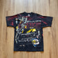 Vintage 90s Nascar Dale Earnhardt Black Knight All Over Print Tee