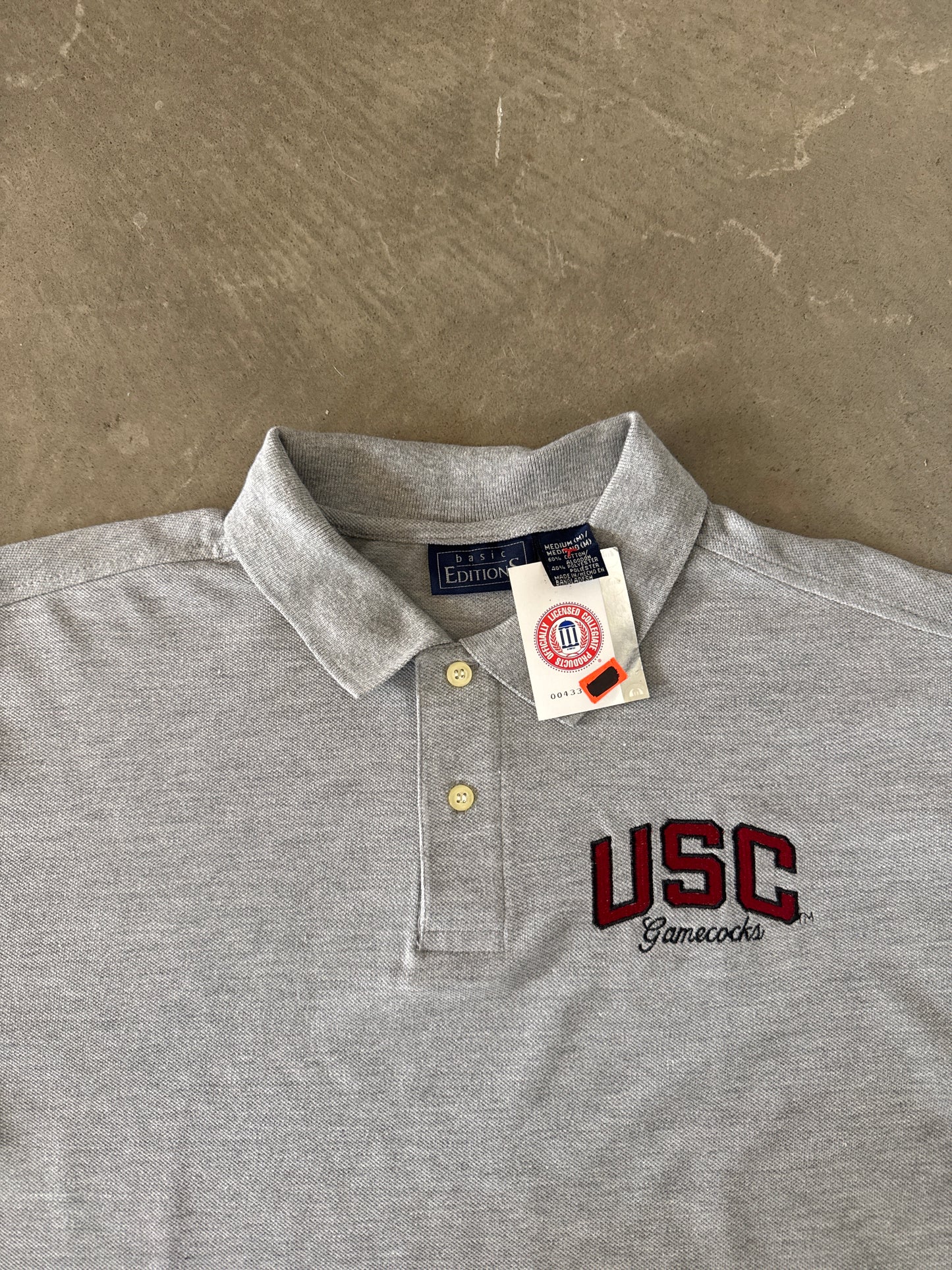 Vintage University Of South Carolina Gamecocks Embroidered Polo