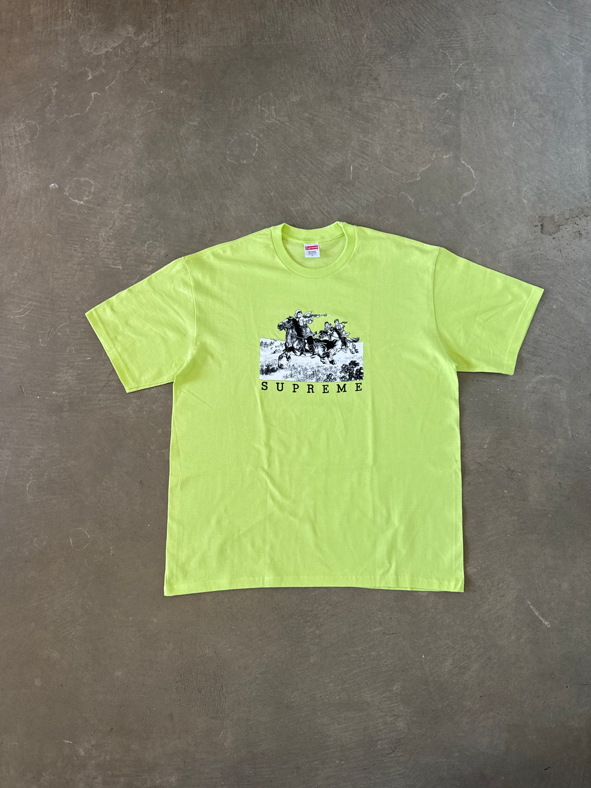 Supreme Riders Neon Green Tee (SS19)