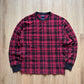 Polo Ralph Lauren Youth Plaid Red Black Thermal Long Sleeve