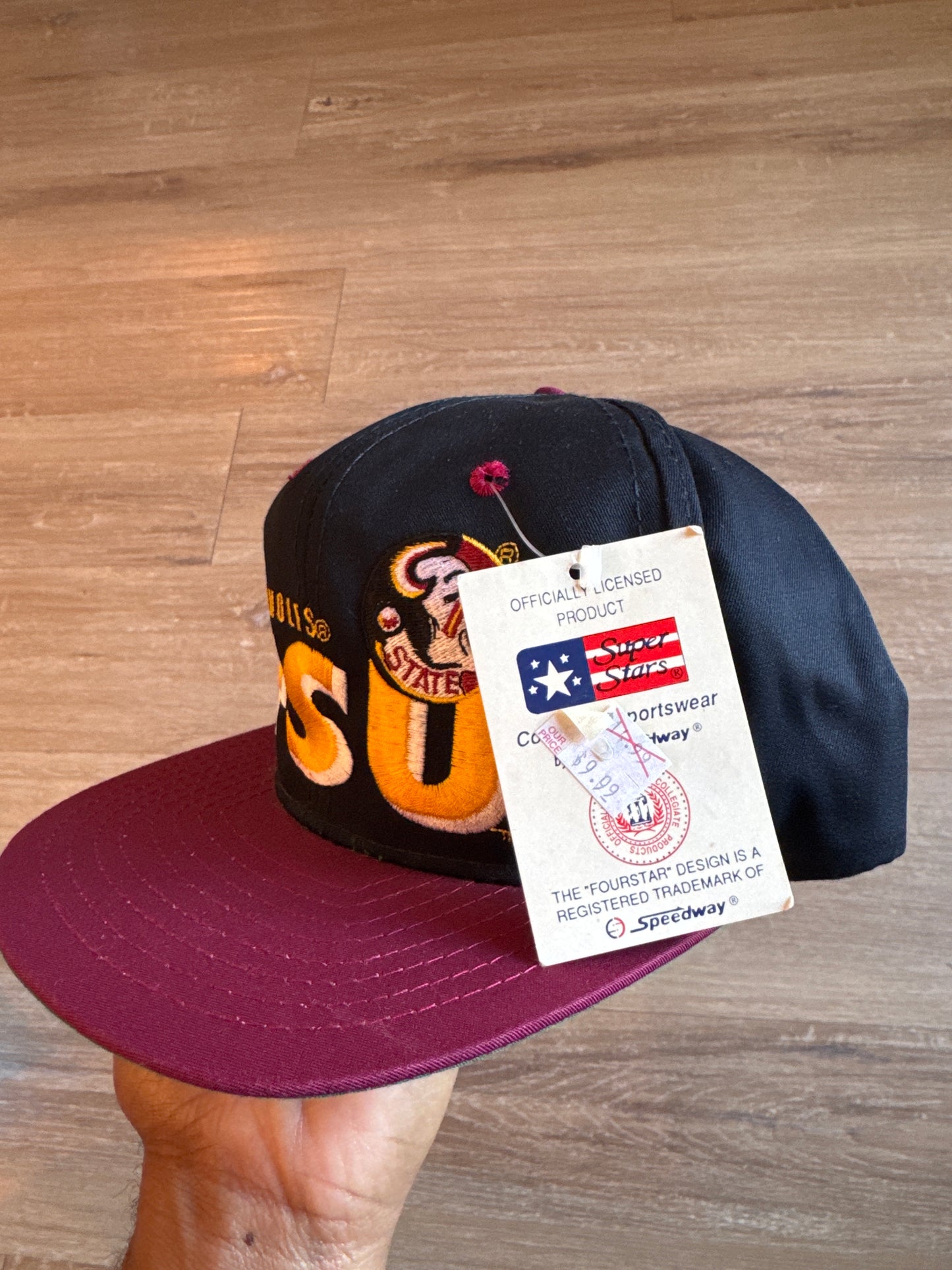 Vintage 90s Super Star Speedway Collegiate Sportswear Florida State University Seminoles Snap Back Hat